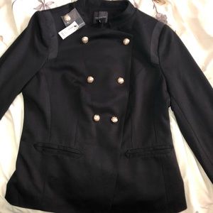 Black button up blazer